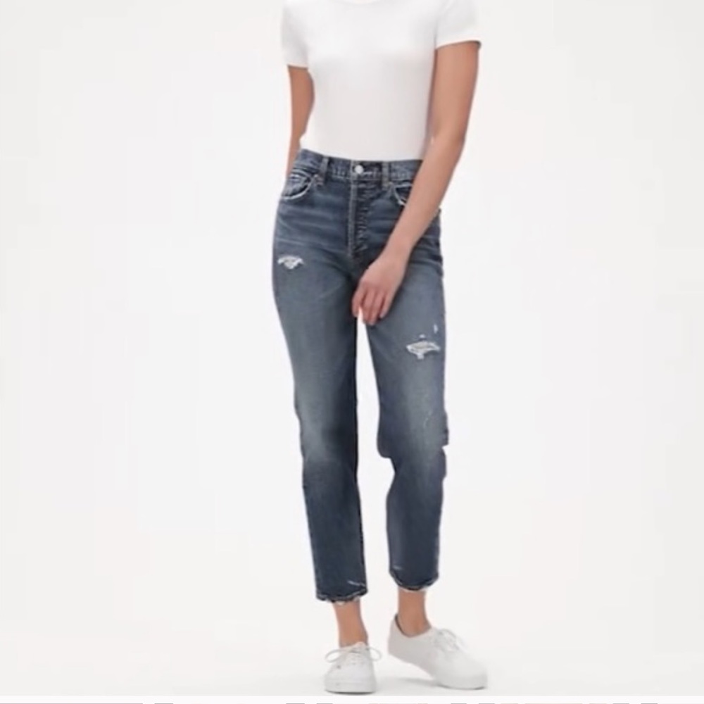 Gap High Rise Cheeky Straight Jeans
